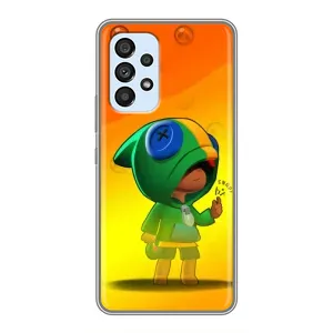 Чехол для Samsung Galaxy A33 (5G) Бравл Старс (VPrint) (Мальчик Леон)