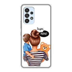 Чохол з друком для Samsung Galaxy A33 (5G) - (Мама з дитинкою) (AlphaPrint) (Мама з синочком)