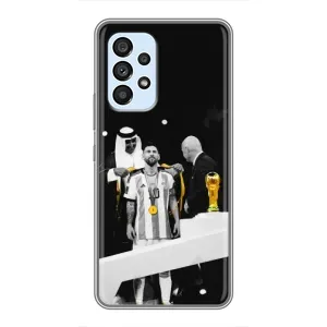 Чохли для Samsung Galaxy A33 (5G) (Leo чемпіон) (AlphaPrint) (Мессі коронований)