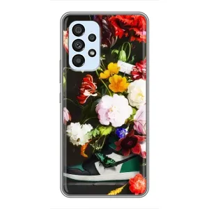 Бренднові Чохли для Samsung Galaxy A33 (5G) - (PREMIUMPrint) (Nike цветы)