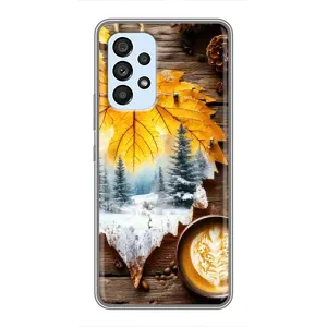 Чехол с принтом «Осенне-зимний кофе» для Samsung Galaxy A33 (5G)
