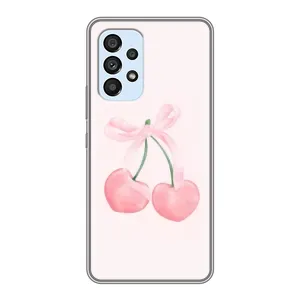 Чохол з розовим принтом для Samsung Galaxy A33 (5G) (Рожеві вишні)