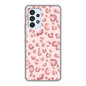 Чохол з розовим принтом для Samsung Galaxy A33 (5G) (Рожевий леопард)