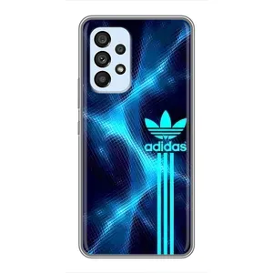 Чохли Адидас для Samsung Galaxy A33 (5G) (AlphaPrint) (Синій Адідас)