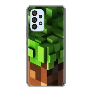 Чехол Майнкрафт на Samsung Galaxy A33 (5G) (AlphaPrint) Minecraft (текстура Майнкрафт)