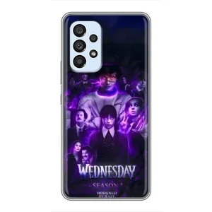 Чохол з дизайном Венздей 2 на Samsung Galaxy A33 (5G) (Фіолетова магія Венздей)