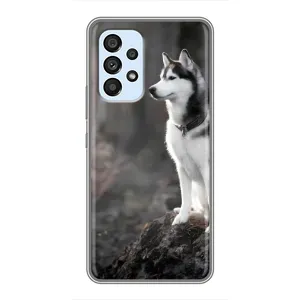 Чохол з Хаскі Samsung Galaxy A33 (5G) - (AlphaPrint) (Вірний собака)