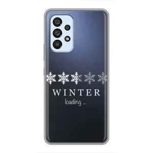 Зимні Чохли для Самсунг Ґелексі А33 (5Дж) - прозорий фон (Winter loading)