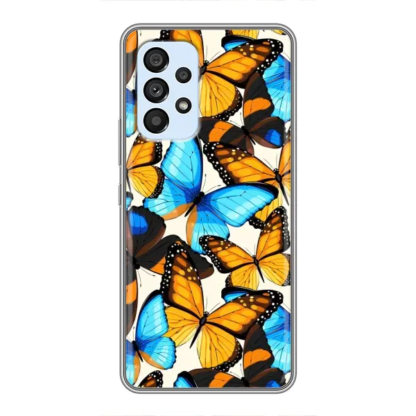 Чохол з принтом «Яскраві метелики» для Samsung Galaxy A33 (5G)