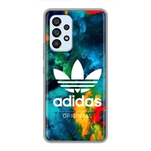 Чохли Адидас для Samsung Galaxy A33 (5G) (AlphaPrint) (Яскравий Адідас)