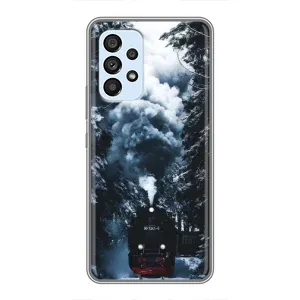 Новорічні, Святкові Чохли для Samsung Galaxy A33 (5G) - 2024 год (Зимовий потяг)