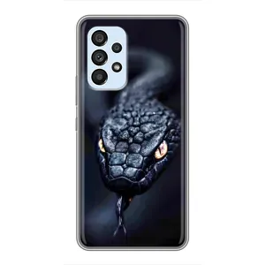 Чохол з картинкою 'Хижаки' для Samsung Galaxy A33 (5G) (Чорна змія)