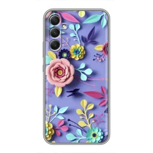Чехлы с Цветами для Samsung Galaxy A34 (VPrint) (Цветочный дизайн)