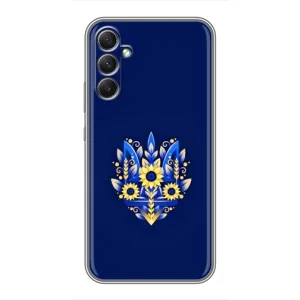 Чохли для Samsung Galaxy A34 Укр. Символіка (AlphaPrint) (Квітковий Герб)