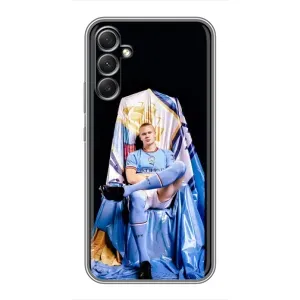 Чехлы с футболистом Ерлинг Холанд для Samsung Galaxy A34 (AlphaPrint) (футболист Холанн)
