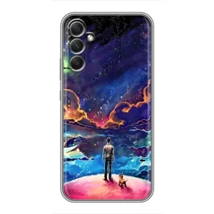 Космічні Чохли для Самсунг Ґелексі А34 (VPrint) (Вид Галактики)