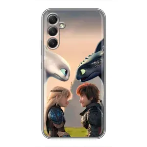 Чохол як приборкати дракона на Samsung Galaxy A34 (Гикавка і Астрід)
