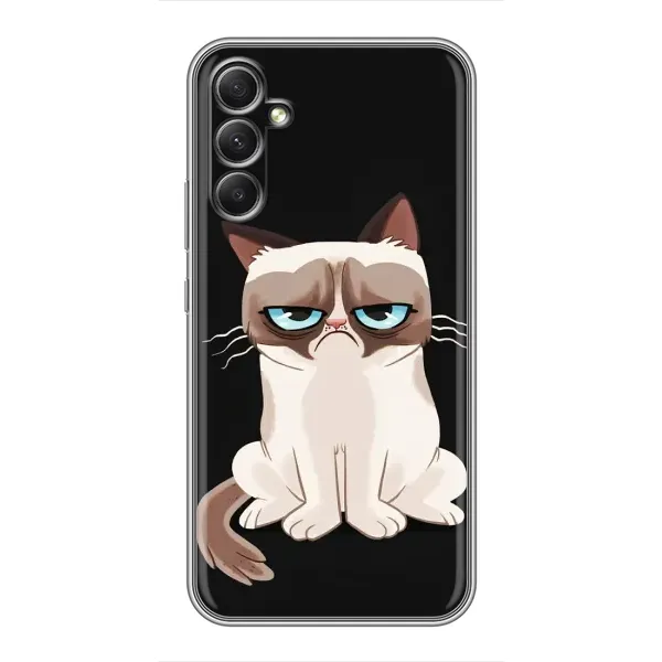 Чехол с принтом «Грустный кот» для Samsung Galaxy A34 Чехол с принтом «Грустный кот» для Samsung Galaxy A34
