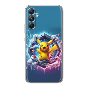 Чохол з Пікачу на Samsung Galaxy A34 (Лого Пікачу)