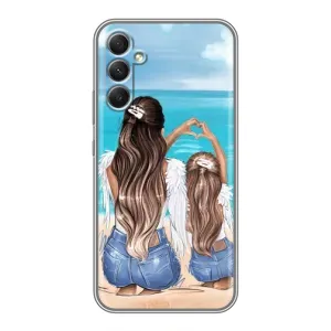 Чохол з друком для Samsung Galaxy A34 - (Мама з дитинкою) (AlphaPrint) (Мама з донькою)