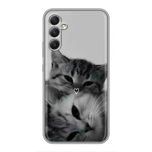 Чохол з малюнком кіт на Samsung Galaxy A34 (Пара котів)