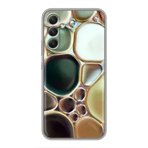 Мраморний чехол на Samsung Galaxy A34 (VPrint) (Радужний Мрамор)
