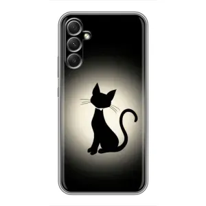 Чохол з принтом для Samsung Galaxy A34 (AlphaPrint) Модні коти (Силует котика)
