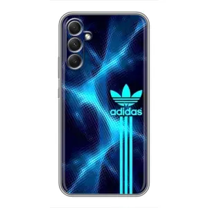 Чохли Адидас для Samsung Galaxy A34 (AlphaPrint) (Синій Адідас)