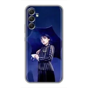 Чохли Венсдей на Samsung Galaxy A34 Уенсдей (AlphaPrint) (Венздей з парасолькою)