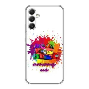 Чехол Амонг Ас для Samsung Galaxy A34 (AlphaPrint) (Яркий АмонгАс)