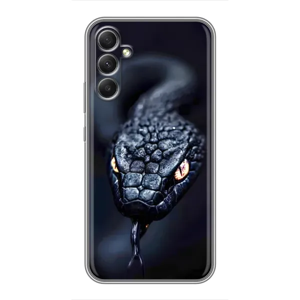 Чохол з принтом «Чорна змія» для Samsung Galaxy A34 Чохол з принтом «Чорна змія» для Samsung Galaxy A34
