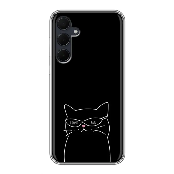 Чохол з принтом «Байдужий кіт» для Samsung Galaxy A35 (5G)