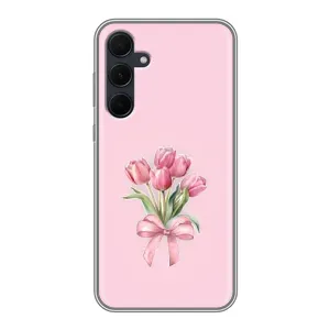 Чохол з розовим принтом для Samsung Galaxy A35 (5G) (Букет квітів)