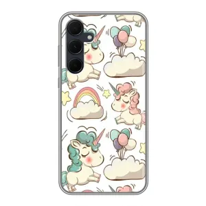 Чехол для Самсунг Галакси А35 5G - (Единорожки - Новинки) (AlphaPrint) (Единорожки)
