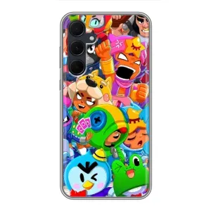 Чехол для Samsung Galaxy A35 (5G) Бравл Старс (VPrint) (Герої Бравл Старс)