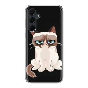 Чохол з принтом для Samsung Galaxy A35 (5G) (AlphaPrint) Модні коти (Сумний кіт)