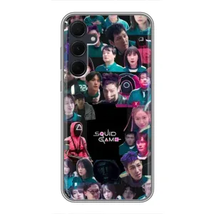 Чехол Гра в кальмара для Samsung Galaxy A35 (5G) (Коллаж Игра кальмара)