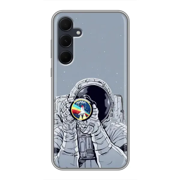 Чехол с принтом «Космонавт фото» для Samsung Galaxy A35 (5G) Чехол с принтом «Космонавт фото» для Samsung Galaxy A35 (5G)