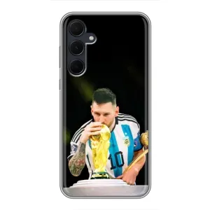 Чехлы для Samsung Galaxy A35 (5G) (Leo чемпион) (AlphaPrint) (Кубок Месси)