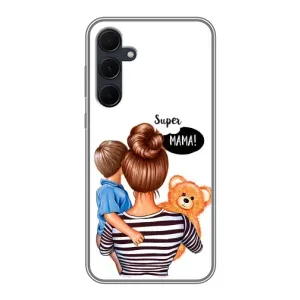 Чохол з друком для Samsung Galaxy A35 (5G) - (Мама з дитинкою) (AlphaPrint) (Мама з синочком)
