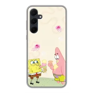 Чехол Губка Боб для Самсунг Галакси А35 5G (Патрик и Боб)
