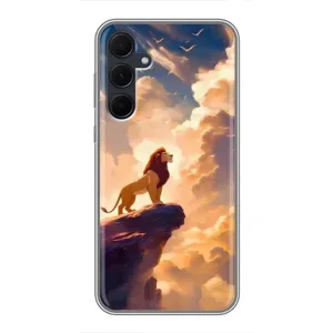 Чехол Король лев на Самсунг Галакси А35 5G (Симба на скале)