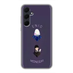 Чехлы Венсдей на Samsung Galaxy A35 (5G) Уэнсдей (AlphaPrint) (Уэнздей и подруга)