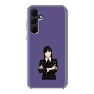 Чехлы Венсдей на Samsung Galaxy A35 (5G) Уэнсдей (AlphaPrint) (Уэнздей в черном)