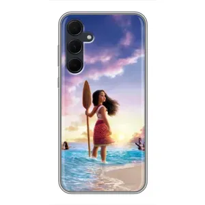 Чехол с мультфильмом Моана Samsung Galaxy A35 (5G) (Моана с веслом)