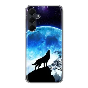 Захисні чохли для Самсунг Ґалаксі А35 (5Ж) (AlphaPrint) (ХІТ продаж) ВОВК (Вовк на місяць)