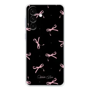 Чехол с бантиками на Гелекси А36 5G (Банты на черном)