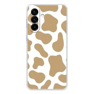 Чохол з принтом корови на Galaxy A36 5G (Бежева бурьонка)