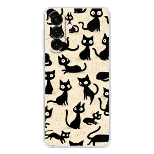 Чохол з малюнком кіт на Samsung Galaxy A36 5G (Чорні коти)