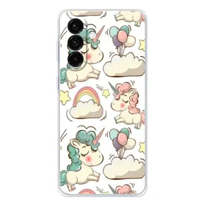 Чехол для Гелекси А36 5G - (Единорожки - Новинки) (AlphaPrint) (Единорожки)